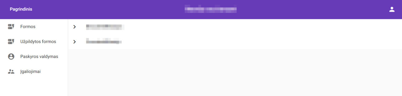 Išorinio naudotojo aplinka